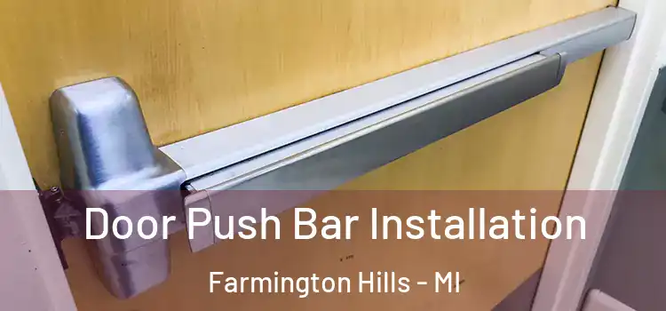  Door Push Bar Installation Farmington Hills - MI