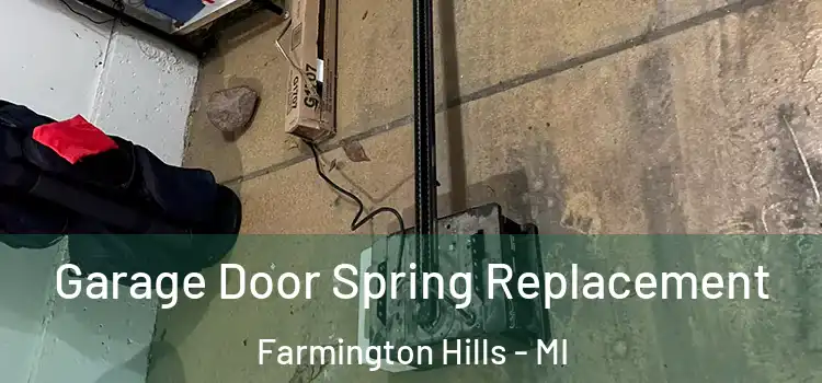  Garage Door Spring Replacement Farmington Hills - MI