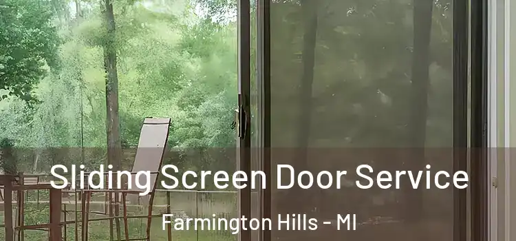 Sliding Screen Door Service Farmington Hills - MI